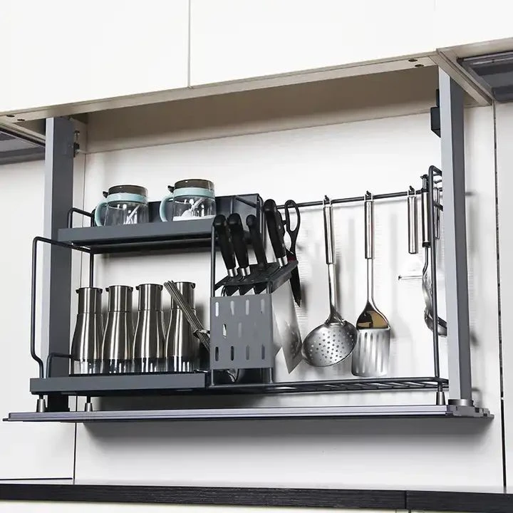 Aluminum Alloy Kitchen Lift Storage Cabinet